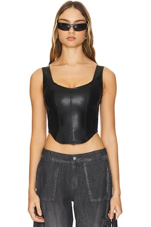 REVOLVE HEARTLOOM Heartloom top sin mangas tara en color talla L en - Black. Talla L (también en M).