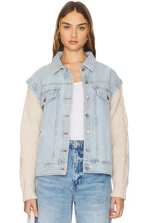 REVOLVE HEARTLOOM Heartloom chaqueta laney en color denim claro talla M en - Denim-Light. Talla M (también en S, XL, XS).