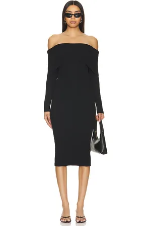 REVOLVE Superdown Superdown vestido midi loraine en color talla L en - Black. Talla L (también en M, S, XS).