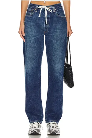 REVOLVE Aligrace Aligrace pierna ancha baggy drawstring customs en color denim-dark talla 24 en - Denim-Dark. Talla 24 (también en 25, 26, 27, 33