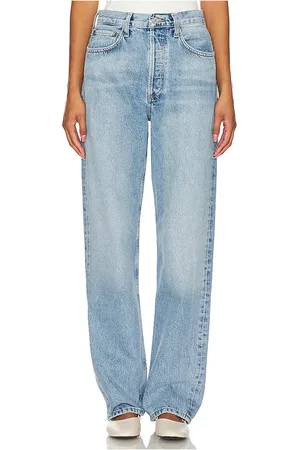REVOLVE AGOLDE Agolde tiro alto, recto, relajado kelly en color denim claro talla 23 en - Denim-Light. Talla 23 (también en 24, 25, 26, 27, 28, 29, 3