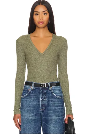 REVOLVE Citizens of Humanity Citizens of humanity body emma en color verde talla L en - Green. Talla L (también en S, XS).