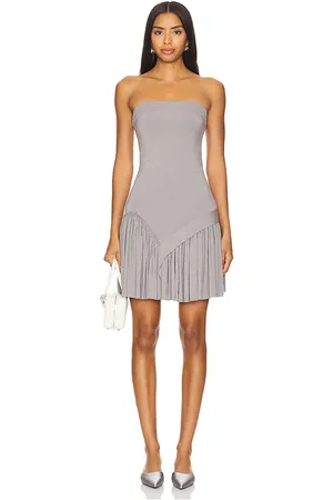 REVOLVE BELLE Belle minivestido lucile en color gris talla S en - Grey. Talla S (también en XS).