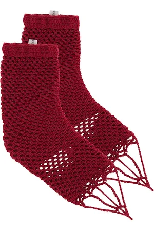 REVOLVE Nastyamasha Nastyamasha calcetines crochet midi en color talla M/L en - Red. Talla M/L (también en S/M).