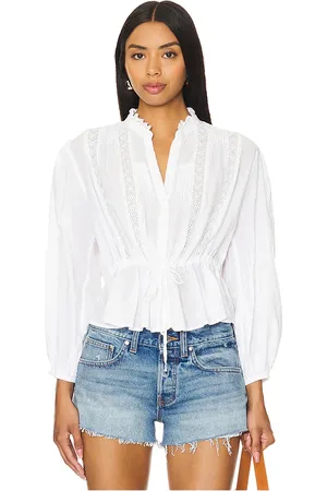 REVOLVE Free People Free people blusa free people best of me en color blanco talla S en - White. Talla S (también en XS).