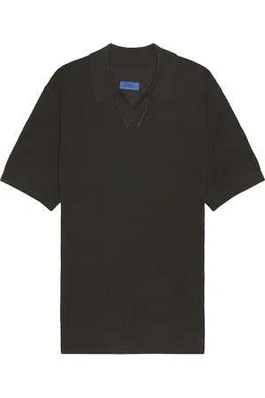 REVOLVE SATURDAYS NYC Saturdays nyc alex merino wool open placket polo en color verde talla L en - Green. Talla L (también en S, XL/1X).