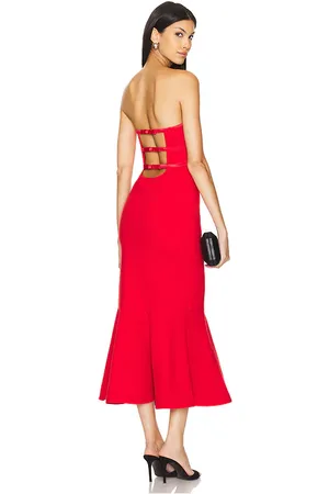 REVOLVE LIKELY Likely vestido mille en color rojo talla 0 en - Red. Talla 0 (también en 6, 8).
