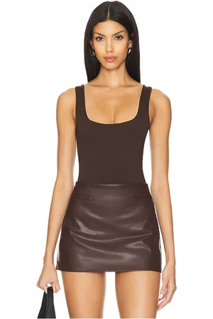 REVOLVE Good American Good american body sin mangas scuba modern en color chocolate talla M en - Chocolate. Talla M (también en XXL/2X, XXXXL/4X).