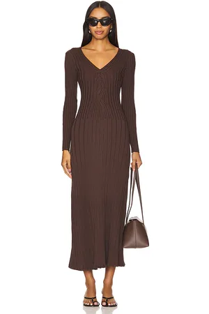 REVOLVE SOVERE Sovere vestido midi de manga larga con encaje en color talla M en - . Talla M (también en S).