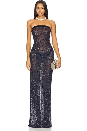 REVOLVE Retrofete Retrofete gasa con lentejuelas villy en color talla L en - Navy. Talla L (también en M, S).