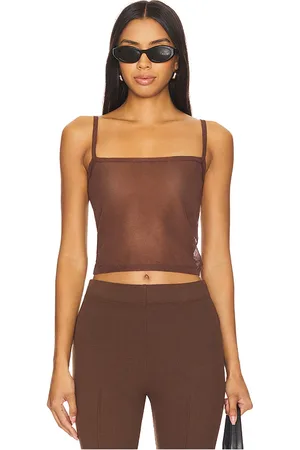 REVOLVE Lovers and Friends Lovers and friends camiseta tirantes layla en color talla L en - Brown. Talla L (también en M).