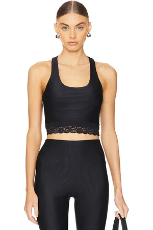 REVOLVE BEACH RIOT Beach riot top sin mangas encaje yara en color negro talla M en - Black. Talla M (también en L, XL).