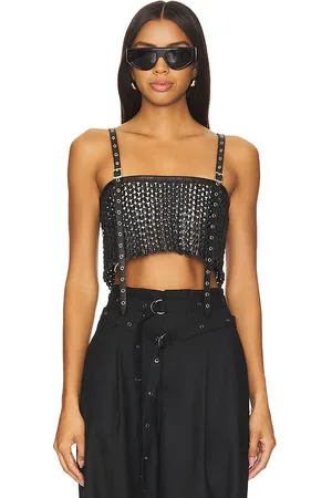 REVOLVE NONchalant Label Nonchalant label karter crop top en color talla S en - Black. Talla S (también en XL).