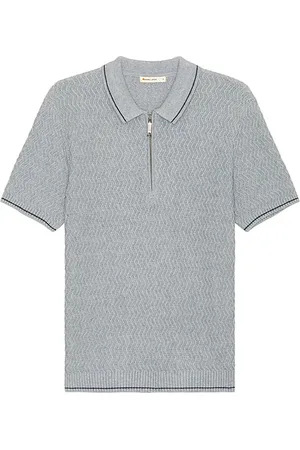 REVOLVE Marine Layer Marine layer suéter polo ss zip en color gris talla S en - Grey. Talla S (también en XL/1X).