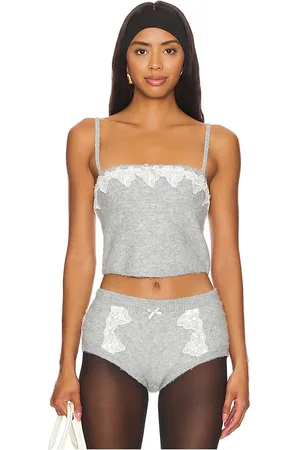 REVOLVE For Love & Lemons For love & lemons camiseta tirantes arinah en color talla L en - Grey. Talla L (también en M, S, XL).
