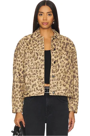 REVOLVE Free People Free people chaqueta denim free people opal swing en color marrón talla L en - Brown. Talla L (también en XL).