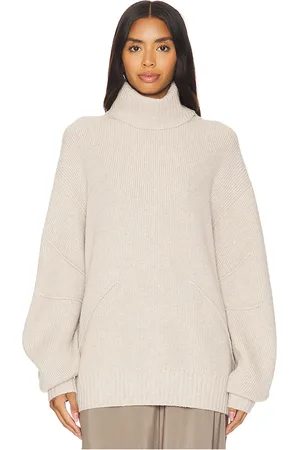 REVOLVE Helmut Lang Helmut lang jersey de cuello alto grueso apex en color beige talla L en - Beige. Talla L (también en M, S, XS).