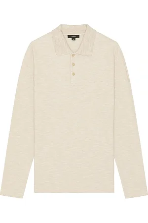 REVOLVE Vince Vince sun faded thermal long sleeve polo en color marrón talla L en - Brown. Talla L (también en M, S).