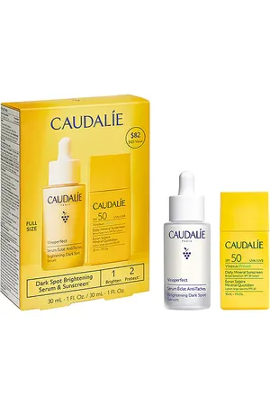 REVOLVE CAUDALIE Caudalie set de suero iluminador de manchas oscuras y protector solar fps 50 vinoperfect vinoperfect dark spot brightening serum & sunscreen