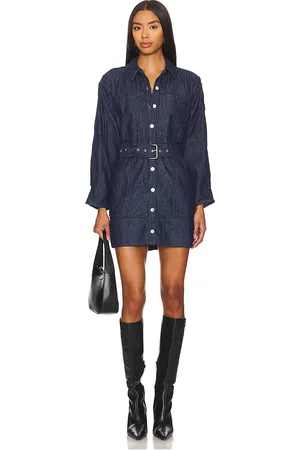 REVOLVE Free People Free people minivestido free people esme en color denim-dark talla L en - Denim-Dark. Talla L (también en M, S, XL, XS).