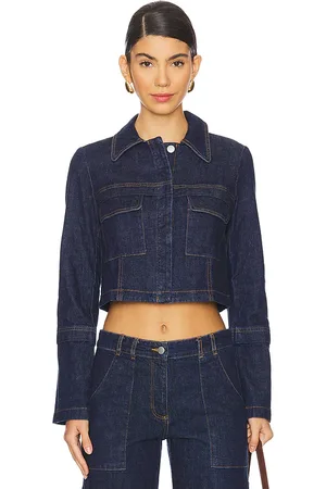 REVOLVE Amanda Uprichard Amanda uprichard chaqueta lucas en color denim-dark talla M en - Denim-Dark. Talla M (también en L, S, XL, XS).