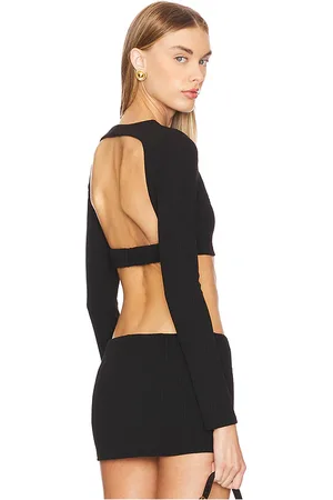 REVOLVE LOBA Loba enula crop top en color talla M en - Black. Talla M (también en S, XL).