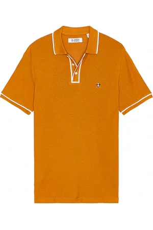REVOLVE Original Penguin Original penguin earl mesh polo en color naranja talla L en - Orange. Talla L (también en M).