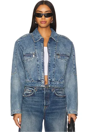 REVOLVE Gestuz Gestuz chaqueta katha en color denim-medium talla 36 en - Denim-Medium. Talla 36 (también en 38, 40).