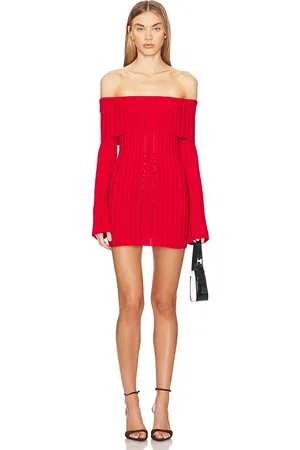 REVOLVE LOBA Loba vestido elba off the shoulder mini en color talla L en - Red. Talla L (también en M, S, XL, XS, XXS).