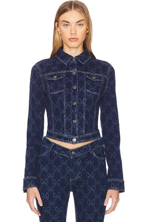 REVOLVE LOBA Loba chaqueta tulipania denim en color denim-dark talla S en - Denim-Dark. Talla S (también en XS).