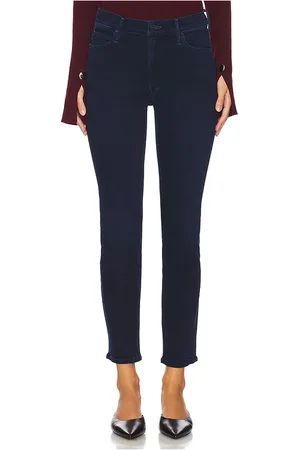 REVOLVE MOTHER Mother pierna recta the mid rise dazzler ankle en color denim-dark talla 23 en - Denim-Dark. Talla 23 (también en 24, 26, 2
