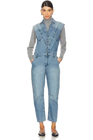 REVOLVE Ba&sh Ba&sh figo jumpsuit en color denim-medium talla 36/4 en - Denim-Medium. Talla 36/4 (también en 44/12).