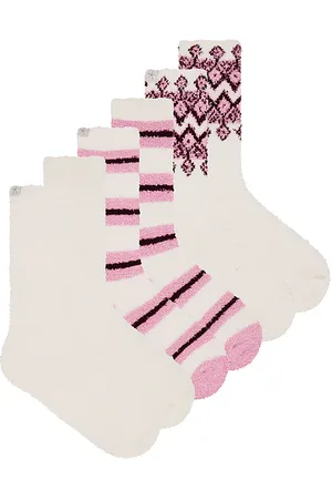 REVOLVE Barefoot Dreams Barefoot dreams conjunto de calcetines barefoot dreams cozychic 3 pair winter sock set en color rosado talla all en - Pink