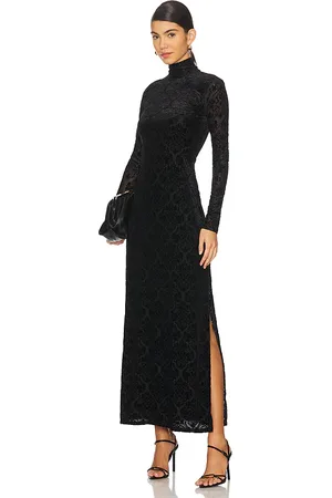 REVOLVE PAIGE Paige vestido lucca en color talla L en - Black. Talla L (también en M, S, XS).