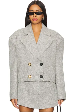 REVOLVE SELMACILEK Selmacilek chaqueta en color gris claro talla L en - Light Grey. Talla L (también en M, S, XS).