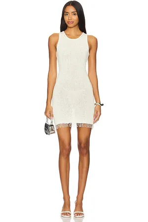 REVOLVE ASTA RESORT Asta resort mini vestido con lentejuelas en color ivory talla M en - Ivory. Talla M (también en L, S, XL, XS).