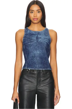 REVOLVE Diesel Diesel camiseta tirantes de-plaque-s en color talla S en - Blue. Talla S (también en XS).