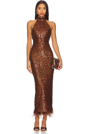 REVOLVE NBD Nbd maxivestido jnaya en color cobre metálico talla L en - Metallic Copper. Talla L (también en M, S, XS, XXS).