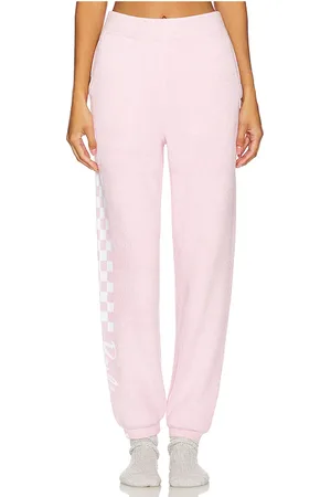 REVOLVE Barefoot Dreams Barefoot dreams cozychic ultra light barbie checkered jogger en color rosado talla M en - Pink. Talla M (también en S, XS)