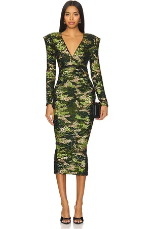 REVOLVE Zhivago Zhivago 3 formas de usar el vestido midi tears en rain en color verde talla 12 en - Green. Talla 12 (también en 4, 6).