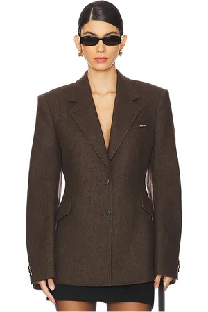 REVOLVE Helmut Lang Helmut lang blazer entallado apex en color marrón talla 0 en - Brown. Talla 0 (también en 8).