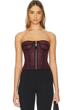 REVOLVE MYBESTFRIENDS Mybestfriends corsé palmer en color burgundy talla 34/2 en - Burgundy. Talla 34/2 (también en 36/4).