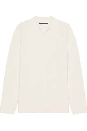REVOLVE Stampd Stampd ribbed knit long sleeve polo en color blanco talla M en - White. Talla M (también en S, XL/1X).