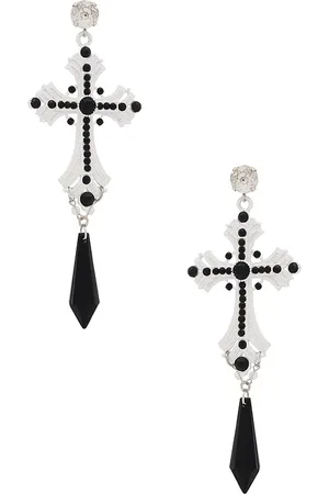 REVOLVE Aniye Records Aniye records pendientes path en color negro, blanco talla all en - Black,White. Talla all.