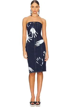 REVOLVE AREA Area vestido en color denim-medium talla 0 en - Denim-Medium. Talla 0 (también en 2, 4, 6).