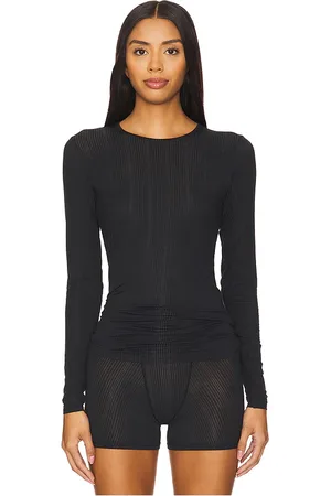 REVOLVE Negative Underwear Negative underwear manga larga whipped en color talla L en - Black. Talla L (también en S, XL, XS).