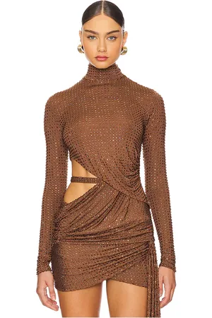 REVOLVE Santa Brands Santa brands long top with open side en color talla M/L en - Brown. Talla M/L (también en XS/S).