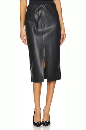 REVOLVE Brochu Walker Brochu walker falda cuero en color talla L en - Black. Talla L (también en M, S, XS).