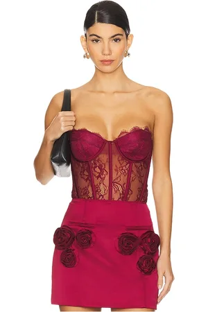 REVOLVE Retrofete Retrofete body otto en color burgundy talla L en - Burgundy. Talla L (también en M, S, XL, XS).