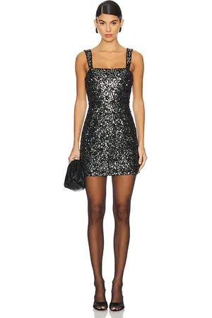 REVOLVE SIMKHAI Simkhai minivestido con lentejuelas benson en color talla 2 en - Black. Talla 2 (también en 6).
